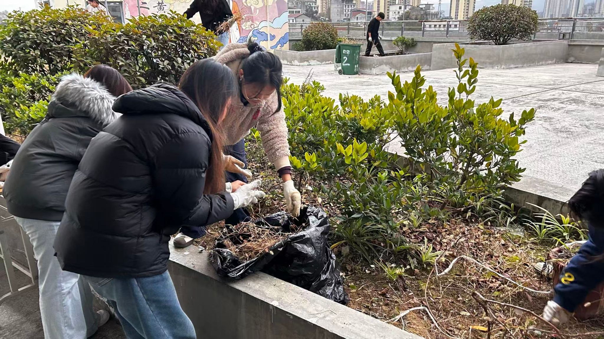 以劳育美塑匠心 以艺赋能迎认证——best365官网开展教学楼美化劳动教育实践活动